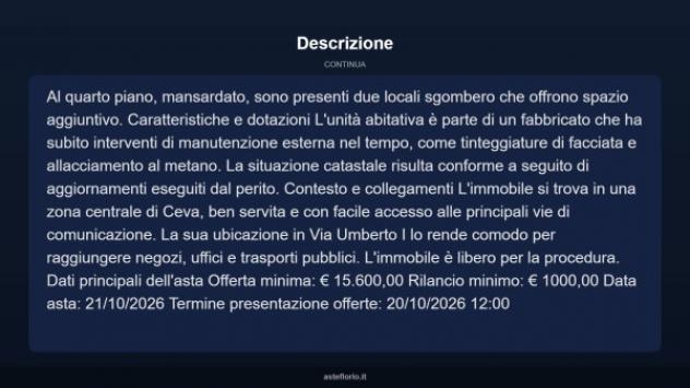 Immobile in asta di 130 m² con più di 5 locali in vendita a Ceva - Foto 7