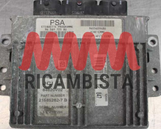 9655659480 9656972580 Peugeot 206 1.4 centralina motore Sagem