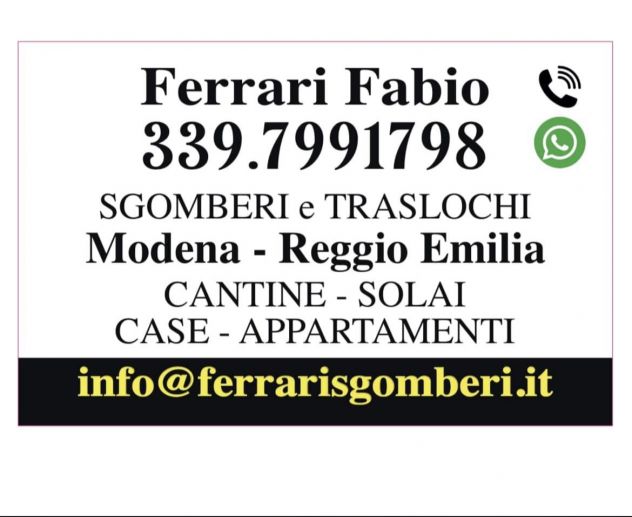 sgombero svuoto garage solai cantine case appartamenti capannoni Reggio Modena - Foto 2