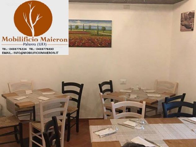 Piani Tavoli Aosta Per Bar Ristorante Osterie Trattorie in Legno - Foto 3