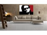 Bono Vox degli U2 dipinto a mano moderno Pop Art