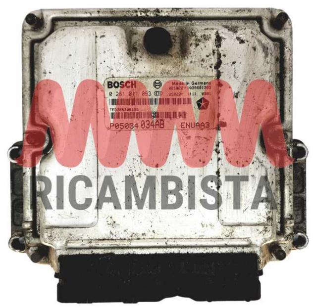 0281011093 Chrysler PT Cruiser centralina motore Bosch