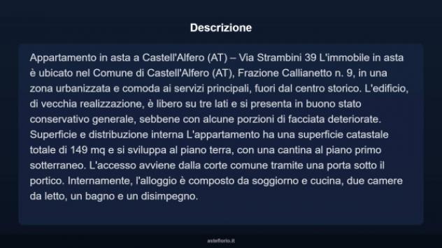 Immobile in asta di 149 m² in vendita a Castell'Alfero - Foto 3