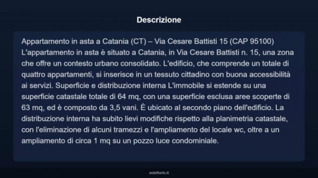 Immobile in asta di 64 m² in vendita a Catania - Foto 3