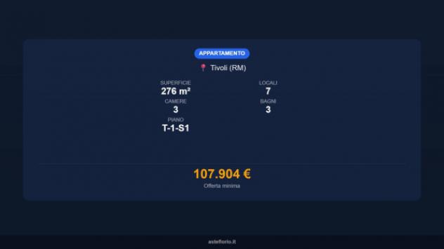 Immobile in asta di 276 m² con più di 5 locali e box auto in vendita a Tivoli - Foto 16