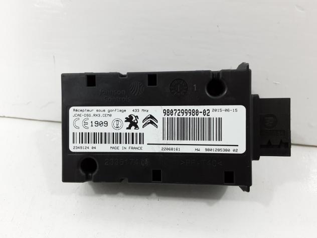 CENTRALINA PRESSIONE PNEUMATICI CITROEN C5 Break 1° Serie 9807299980 RHH (DW10CTED4) Diesel 2000 (0004)