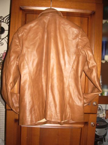 Giacca donna in vera pelle modello casual tg.42 col marrone chiaro - Foto 2