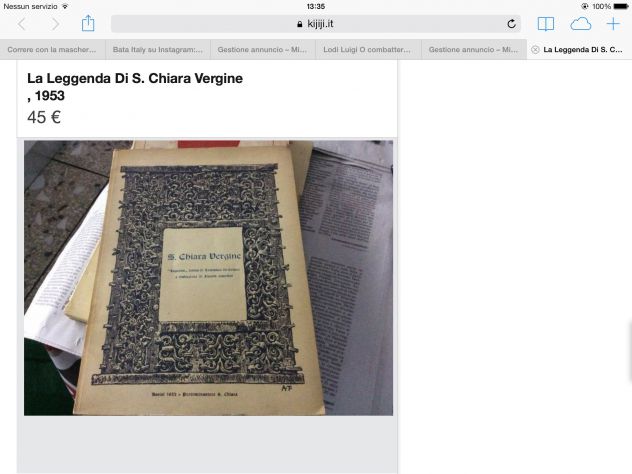 La Leggenda Di S. Chiara Vergine  di Tommaso Da Celano , 1953