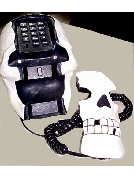 TELEFONO CON FILO A FORMA DI TESCHIO - Foto 3