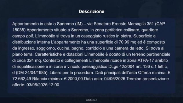 Immobile in asta di 70 m² in vendita a Sanremo - Foto 18