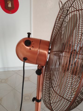Ventilatore Vintage Con Piantana Tutto In Metallo Da Collezione - Foto 7