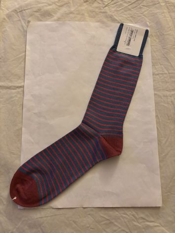 CALZE NUOVE CON CARTELLINO UOMO FIRMATE ORIGINALI”PAUL SMITH”MADE IN ITALY - Foto 9