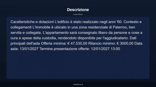 Immobile in asta di 112 m² con più di 5 locali in vendita a Palermo - Foto 15