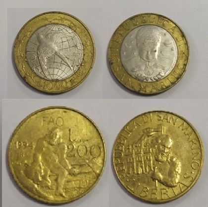 R168 -  MONETE RARE - REPUBBLICA DI SAN MARINO