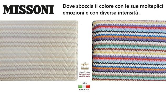 Quilt copriletto Missoni matrimoniale 2 varianti - Foto 8