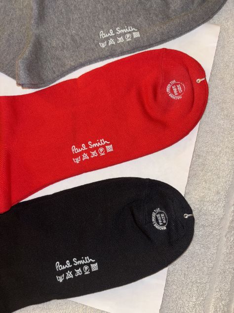 3 PAIA CALZE NUOVE DA UOMO INTROVABILI FIRMATE ORIGINALI”PAUL SMITH”MADE IN ITAL - Foto 10