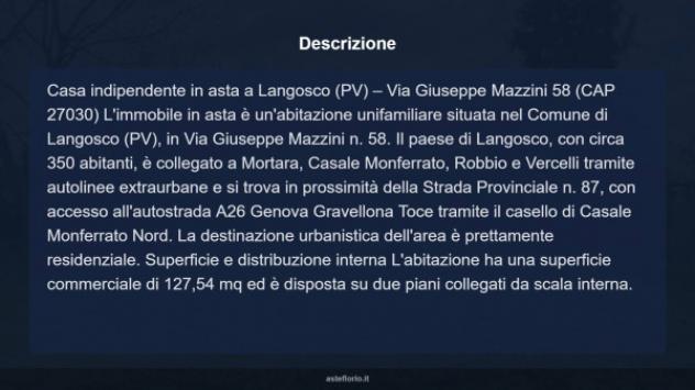 Immobile in asta di 127 m² con più di 5 locali in vendita a Langosco - Foto 10