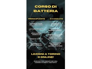 Lezioni di batteria POP,ROCK,METAL,FUNK a Torino per tutti i livelli!