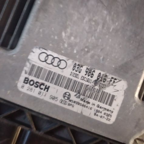 CENTRALINA MOTORE ECU AUDI A3 2.0 TDI BKD, 03G906016FF, BOSCH 0281011905. - Foto 3