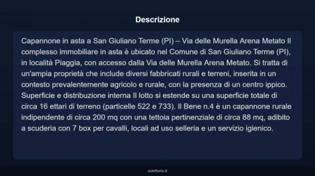 Immobile in asta di 210 m² in vendita a San Giuliano Terme - Foto 7