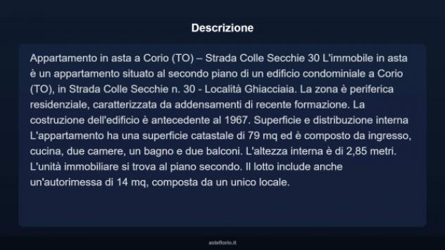 Immobile in asta di 79 m², box auto in vendita a Corio - Foto 3