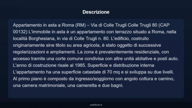 Immobile in asta di 89 m², box auto in vendita a Roma - Foto 3