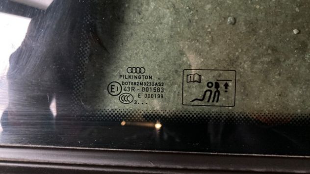 Vetro laterale fisso posteriore SX Audi A3 8V del 2015 3 porte - Foto 3