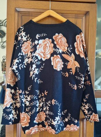 MAGLIONE DONNA FLOREALE CON BRILLANTINI TG. L/XL - Foto 2