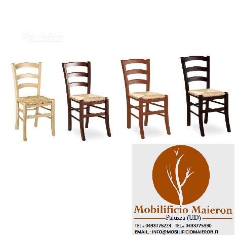 Sedie ristorante cod 3011/P tinte legno nuove