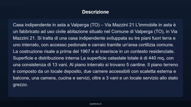 Immobile in asta di 440 m² con più di 5 locali in vendita a Valperga - Foto 4