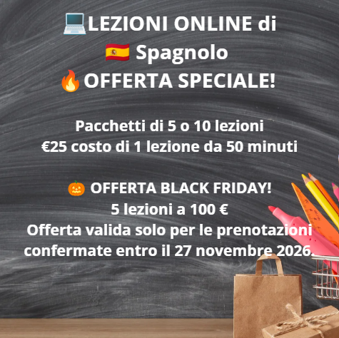 Lezioni online di spagnolo