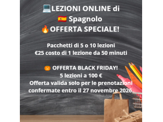 Lezioni online di spagnolo