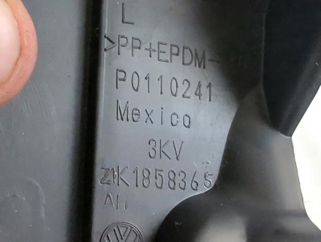 1K1858341 MASCHERINA RIVESTIMENTO CRUSCOTTO INFERIORE LATO SINISTRO VOLKSWAGEN GOLF 6 SW 1.6 D 77KW AUT 5P (2012) RICAMBIO USATO - Foto 5