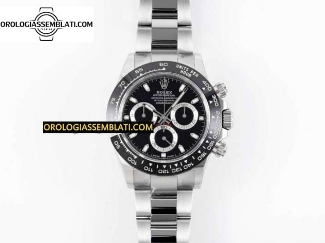 Rolex Replica DAYTONA 116500 1:1 BEST EDITION QUADRANTE NERO SU BRACCIALE SS SA4130