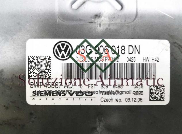 Audi A3 2.0 TDI centralina motore 5WP45567AD - Foto 4