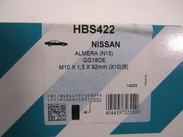 HBS422 SET VITI TESTATA MOTORE PAYEN NISSAN PRIMERA P12E 1.6 B 78 KW RICAMBIO NUOVO - Foto 2