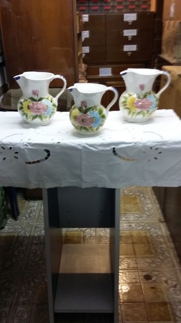3 Brocche da vino abbinate - ceramiche Vintage