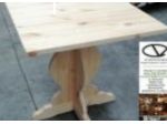 tavolo in legno massello grezzo 80x80x3 per ristorante