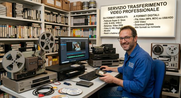 Riversamento video super8 e formati obsoleti betamax video 2000 a dvd o file
