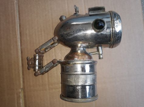 Fanale bici epoca acetilene carburo anni 20 - Foto 3