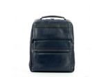 Piquadro Zaino Fast-check porta PC Cube 15.6 in pelle colore Blu