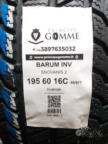 4 gomme 195 60 16c barum inv a3960 - Foto 2