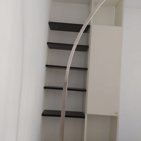 Elegante mobile bianco e nero da sala in legno - Foto 3