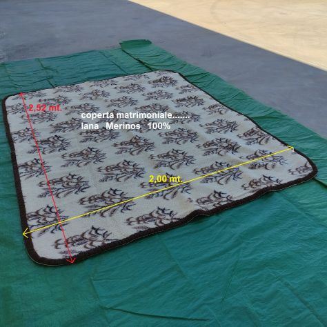 Coperta in lana MERINOS matrimoniale