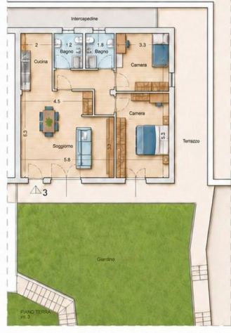 Rif. 3104 C – Chiavari sulla prima collina in via Rialto – Vista Mare completa s - Foto 2