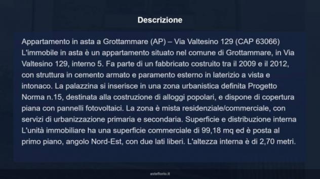 Immobile in asta di 99 m², box auto in vendita a Grottammare - Foto 16