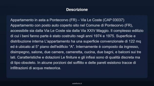 Immobile in asta di 122 m², box auto in vendita a Pontecorvo - Foto 17