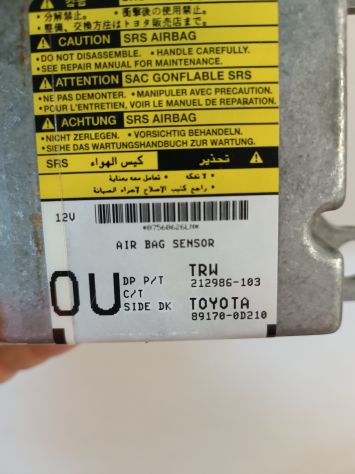 Centralina Airbag Toyota Yaris Cod: 89170-0D210 - Foto 3