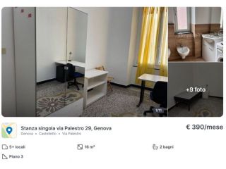 camera singola per studentessa