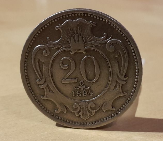 Austria, 20 heller 1894. - Foto 4